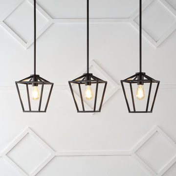 Grace Industrial Farmhouse LED Pendant - JONATHAN Y